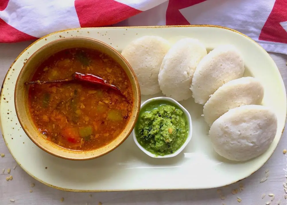 South Indian breakfast platter