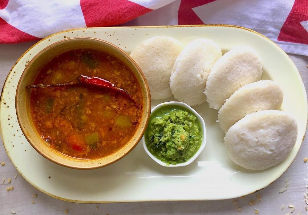 South Indian breakfast platter